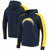 Men's Los Angeles Chargers NFL Pro Line by Fanatics Branded Iconic Pullover Hoodie Navy,baseball caps,new era cap wholesale,wholesale hats